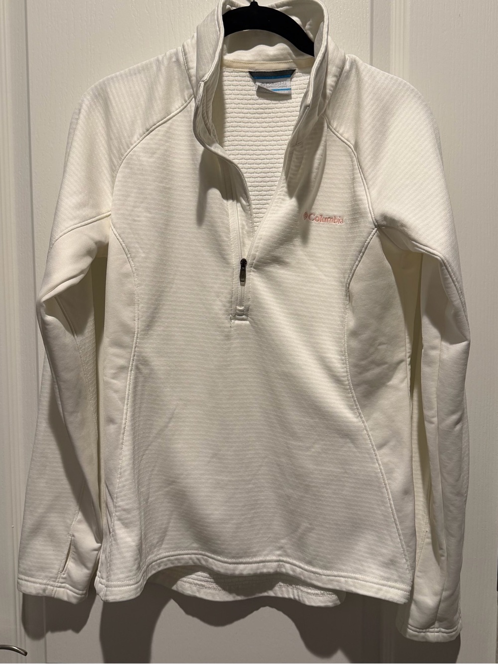 Columbia Women's White Half-Zip Turtleneck Fleece Pullover